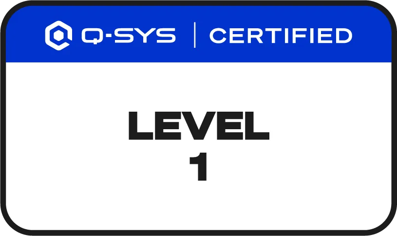 Q-SYS Level 1 Certified